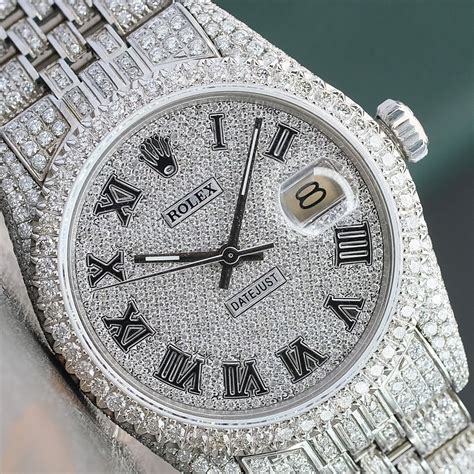 rolex datejust 41mm full diamond|rolex datejust 41mm diamond bezel.